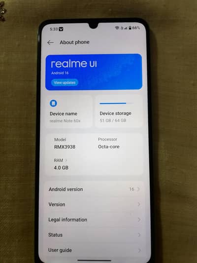 Realme Note 60x