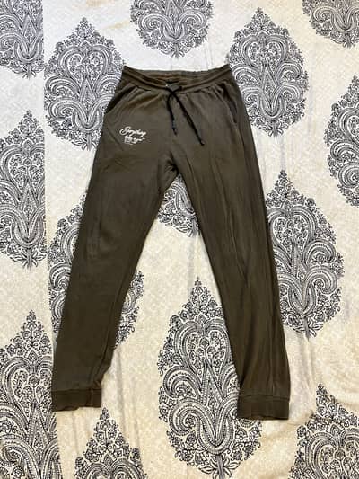 Olive green trousers