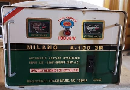 Milano A-100 3R Automatic Voltage Stabilizer