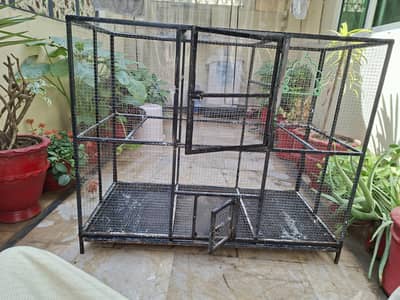 cage made of iron pipe