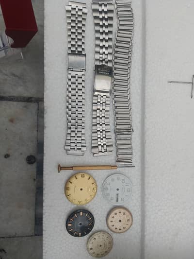 West end watch dial, seiko 5 chain, camy dial chain watch accessories