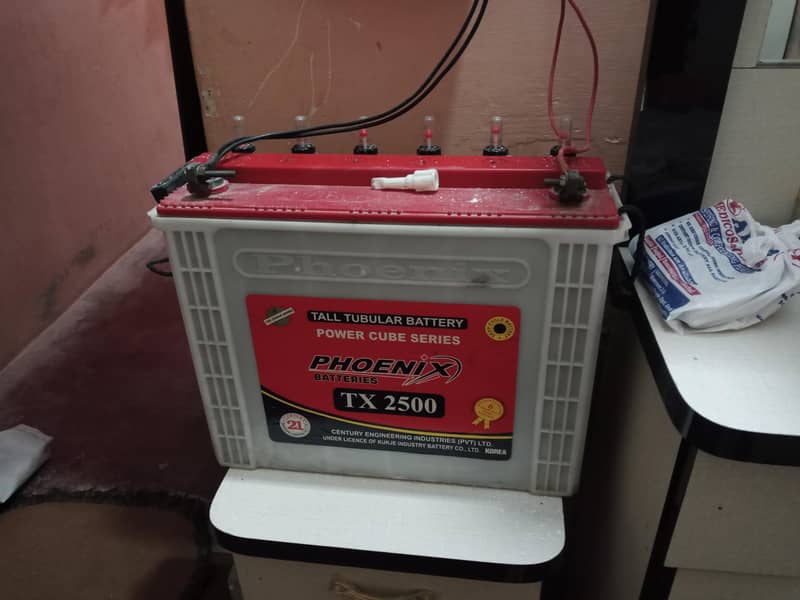 TX 2500 battery 0
