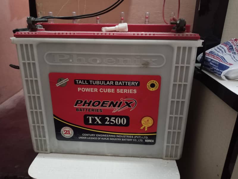 TX 2500 battery 1