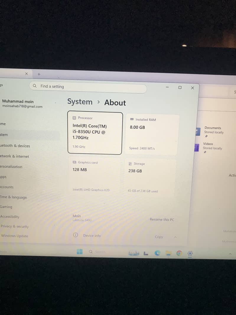 Core i5 vpro 8th generation 6