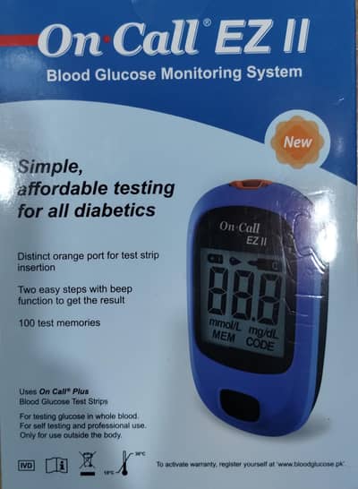 OnCall Glucometer with extra strips