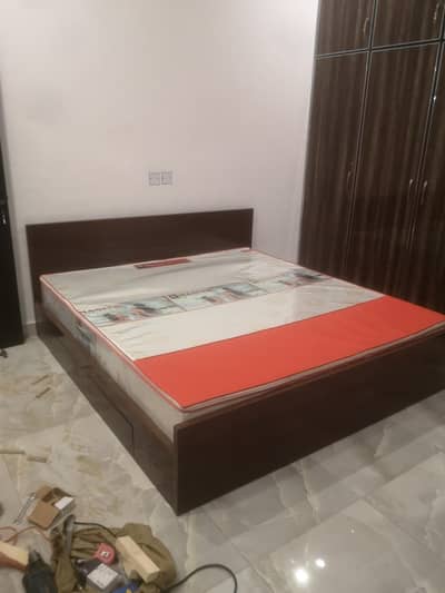 King size low profile bed
