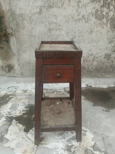 tall real wood antique table