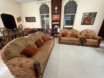 6 seater sofa set (3+2+1) with cushions