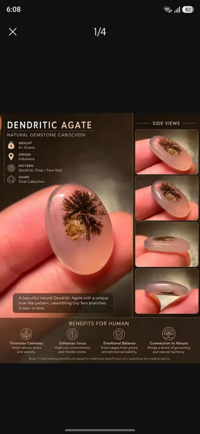 Natural Dendritic Agate Shajri Aqeeq orignal 100% top quality guarante