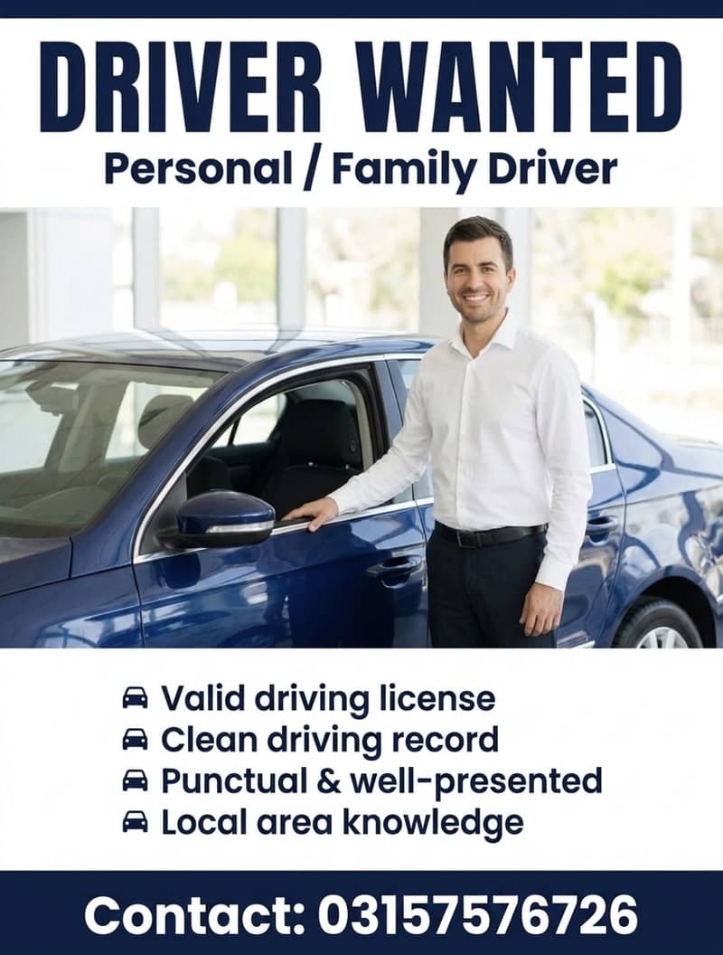Driver required for home 0