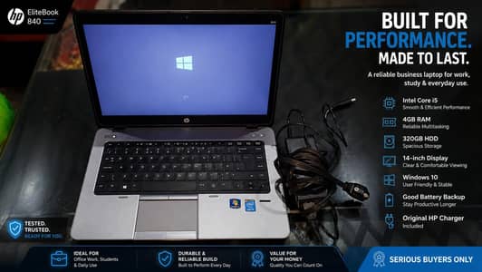 HP EliteBook 840 G1 Core i5 4th Gen 4GB RAM | SSD + HDD |