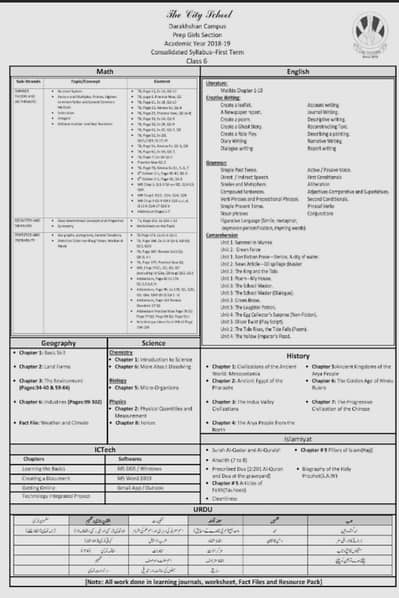 The city school Grade 6 complete book pack
