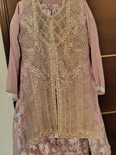 dress for selling (frock with plazo)