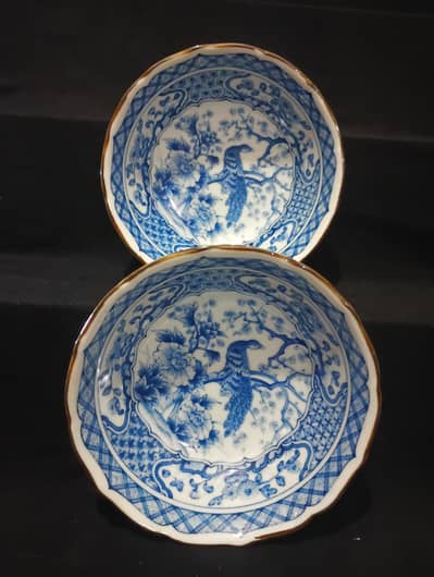Wall Hanging Blue & White Plates