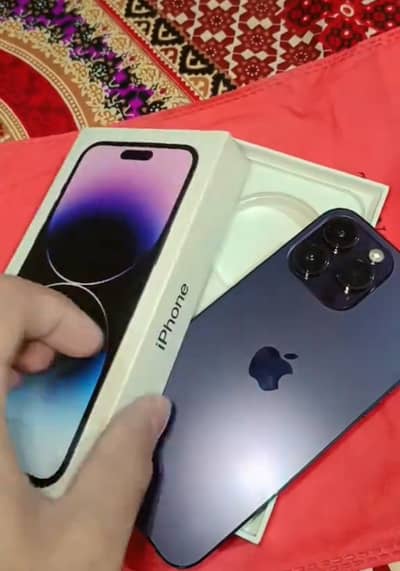 Apple iPhone 14 Pro Max Jv with box health 85 haa