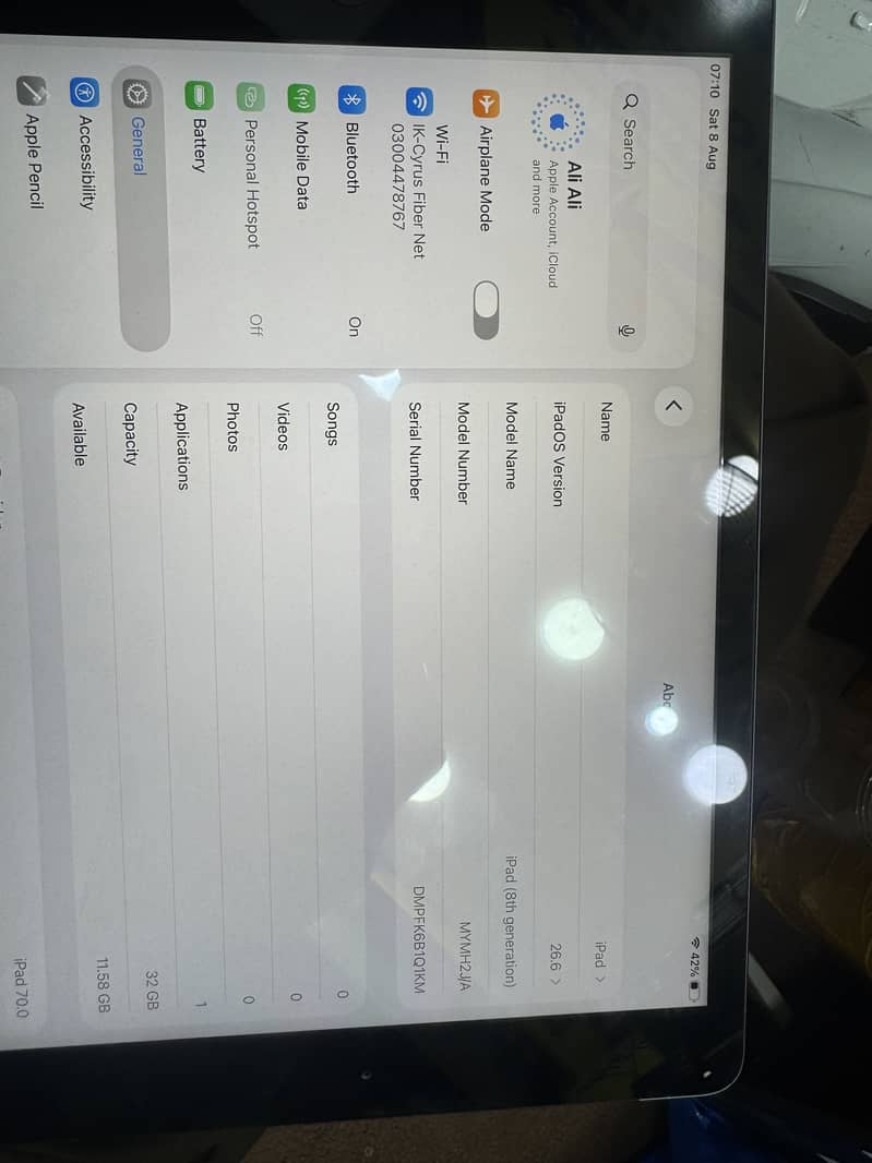 i pad 8th generation 2