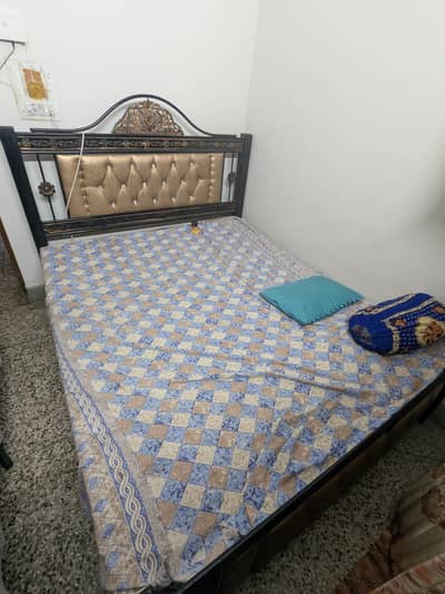 Iron full bed set with sofa , mattress, dressing table