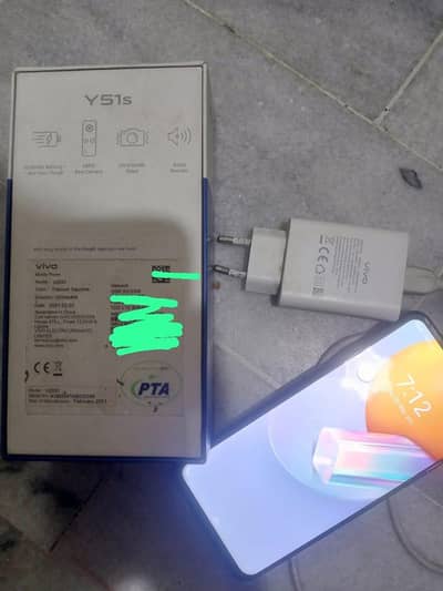 Vivo Y51s 8/128 with box Sale Exchange