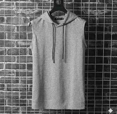 Men's Sleeveless Hoodie Tank Top | Gym Fitness Workout Sando