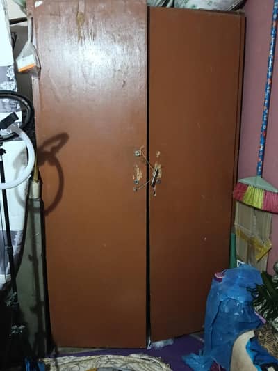 large wooden cupboard deep and spacious