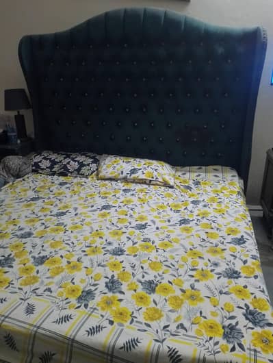 king size bed with side tables and dressing for sale