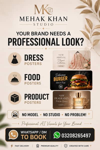 AI Graphic Designer | Professional Posters & Social Media Ads