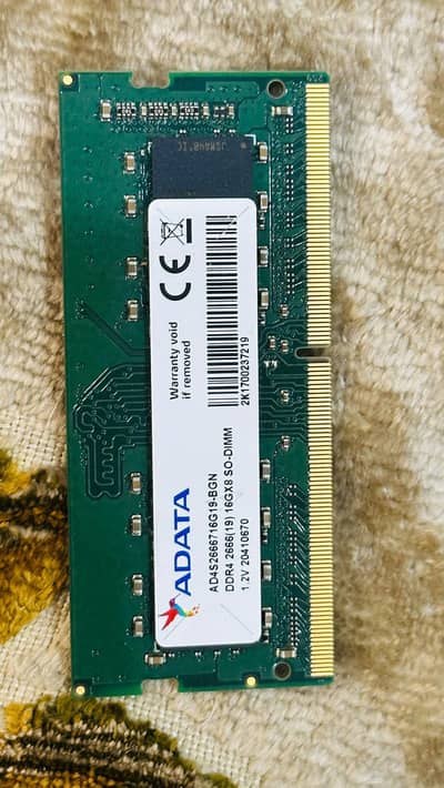 Adata DDR 4 Ram 16Gb , 2666MHz