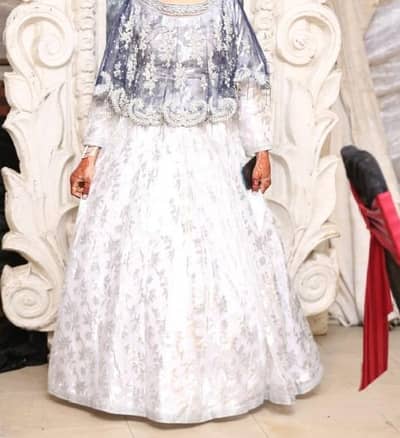 beautiful white color lehenga