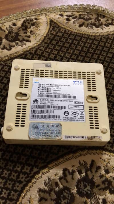 Huawei 2 port fiber optics router perfect working
