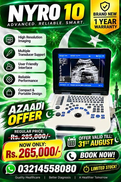 Ultrasound machine,notebook Portable Ultrasound Scanner NYRO 10