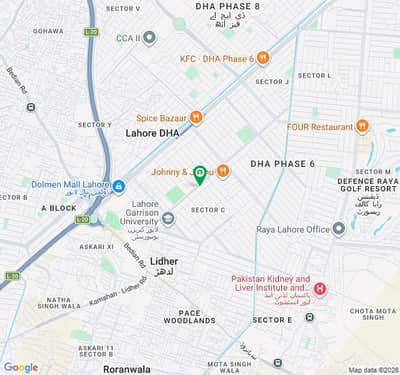 1 Kanal Prime Location Residential Plot For Sale In DHA Phase 6 - Block C