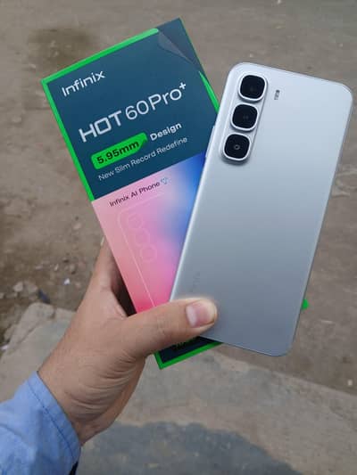 Infinix Hot 60 Pro+ full box charger good condition 03214084668