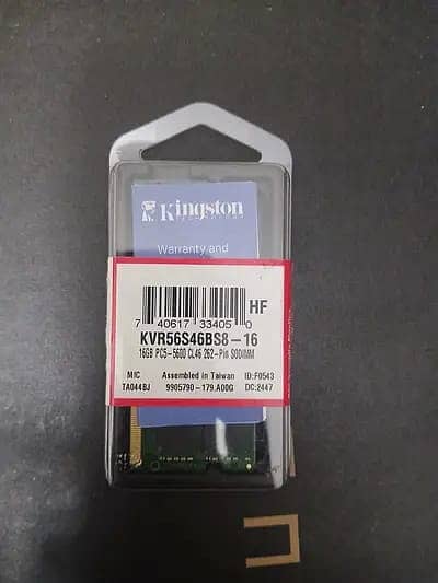 Kingston 16gb RAM 5600 SODIMM