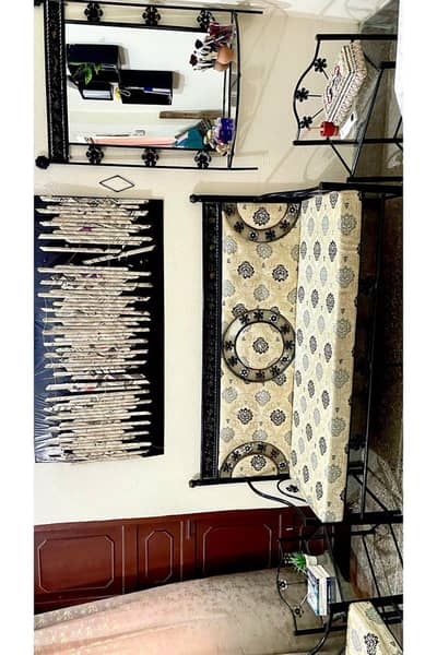 King Size Bed / 5 Seater Sofa Set/ 2 Side tables/ 1 dressing table