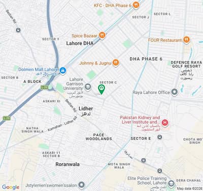 1 Kanal Prime Location Residential Plot For Sale In DHA Phase 6 - Block C