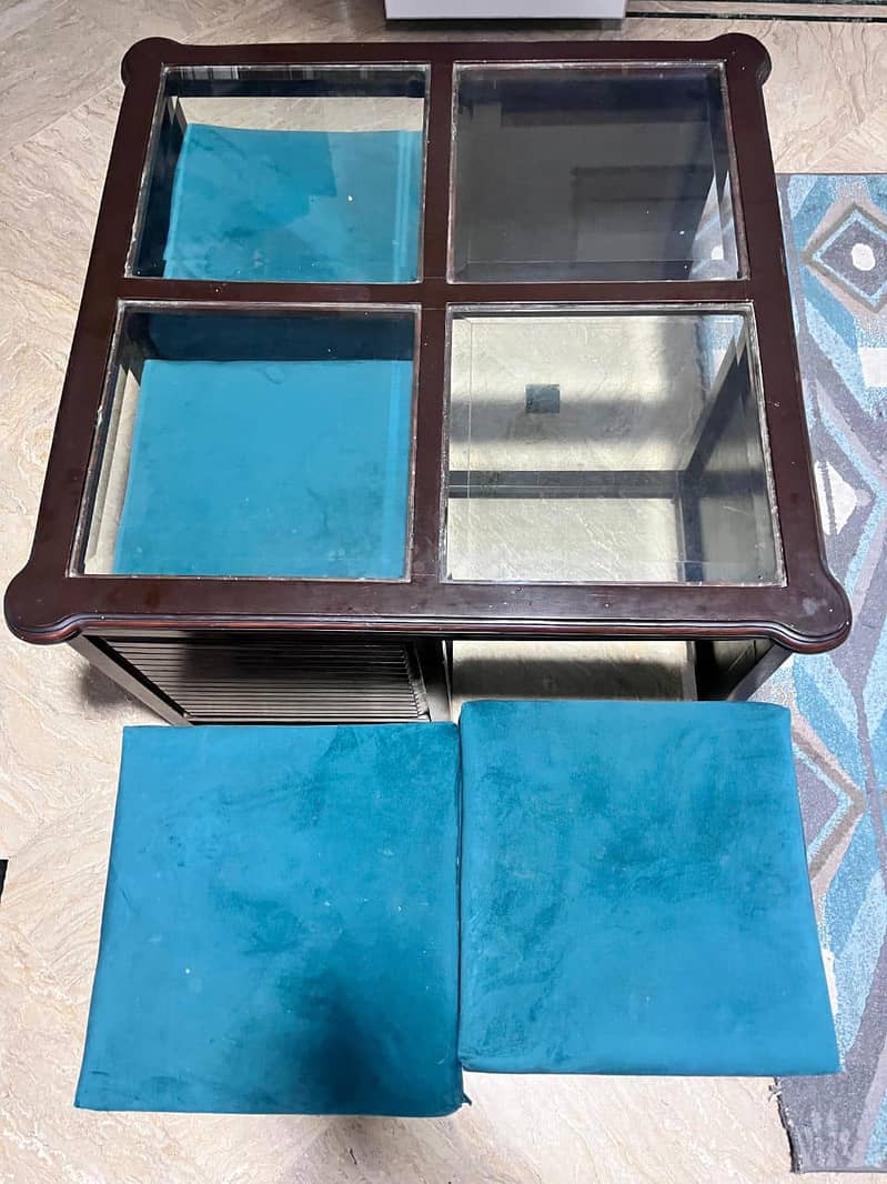 sheesham dining table with Hidden sofas 0