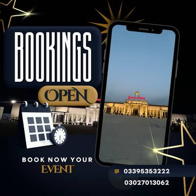 WE DEAL IN ALL TYPES OR EVENTS INDOOR OUTDOOR