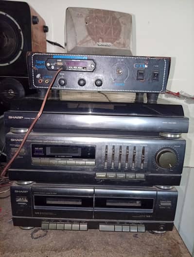 Heavy Bass Sound Setup | 3 Wood Speakers Aiwa Subwoofers