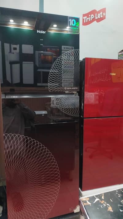 haier inverter fridge look like new