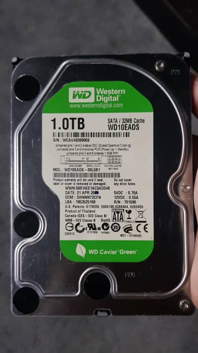 Hard Disk 1 TB hdd WD green