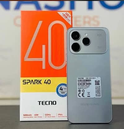 Tecno Spark 40 6/128 Full Box Full warranty