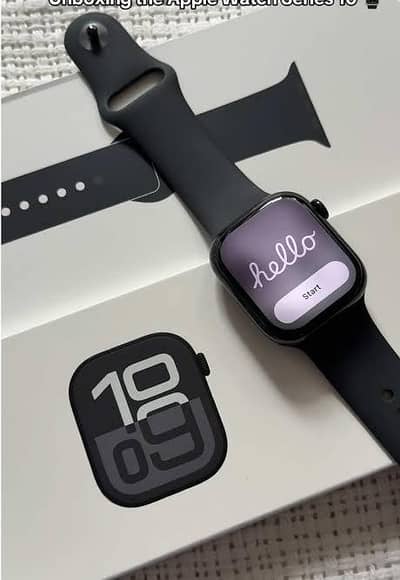 Apple watch series 10 jet black 46mm with box