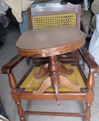 Pure wood chairs and table
