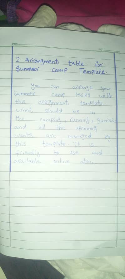 Assignment work