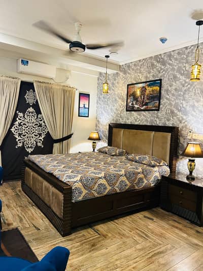 Flat for rent 1bed ROM full furnished apartments safe and scour 100%coupe allow