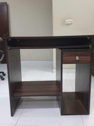 Computer table and chair