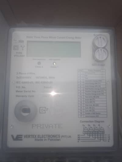 Three phase electric sub meter