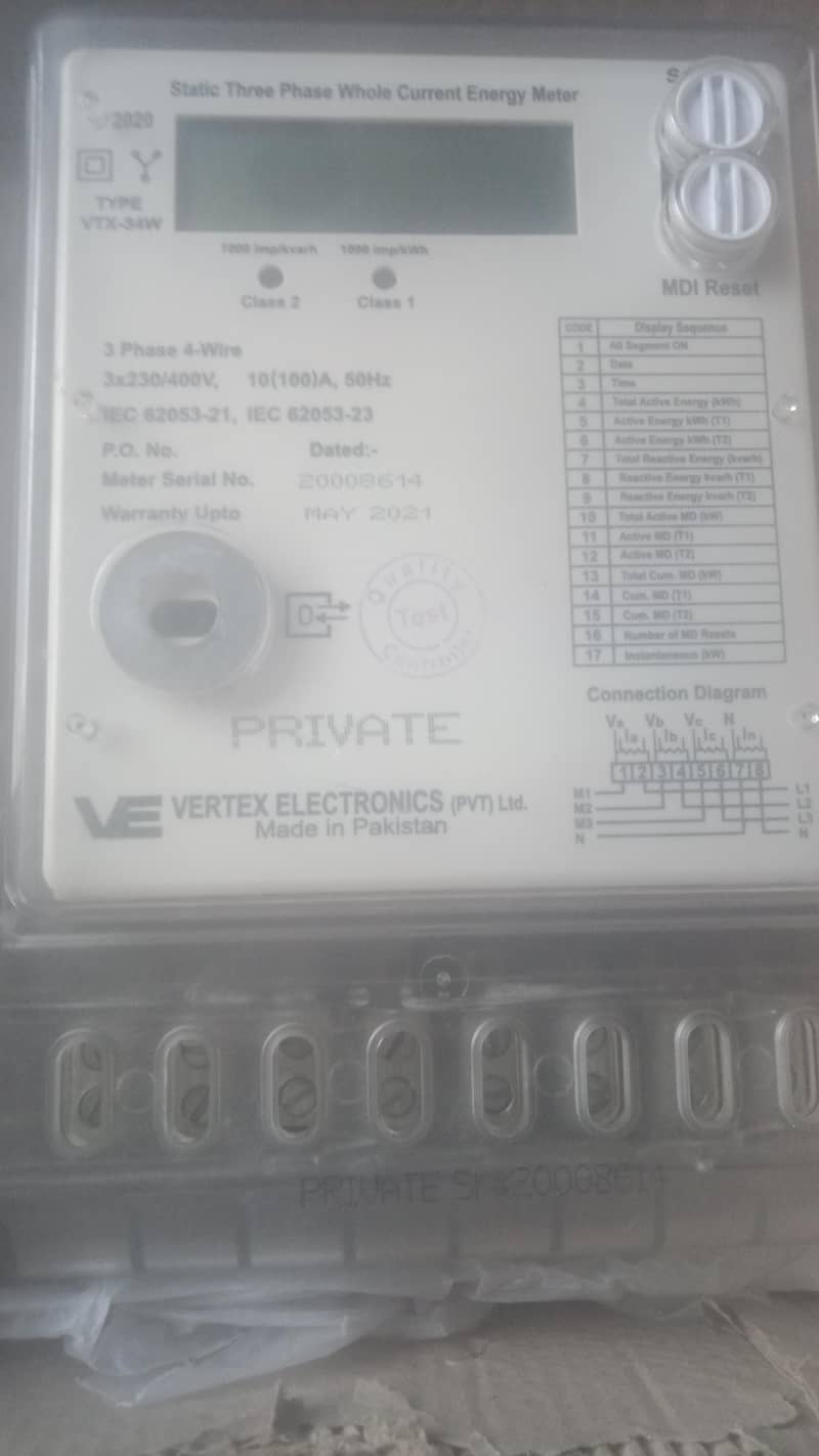 Three phase electric sub meter 2