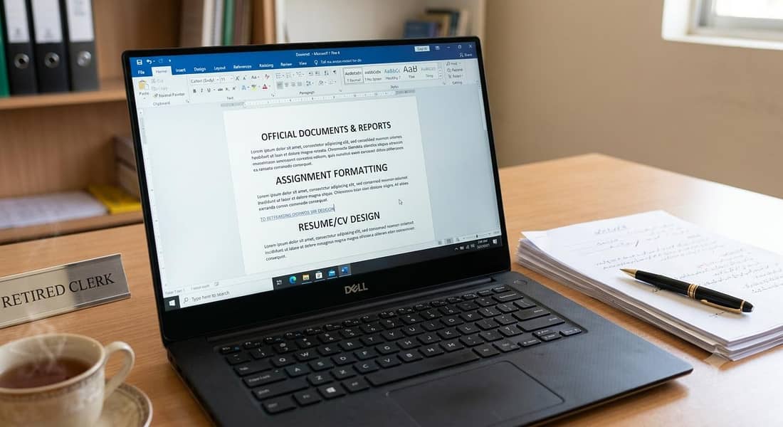Professional MS Word Typing, Formatting & Assignment Services 2