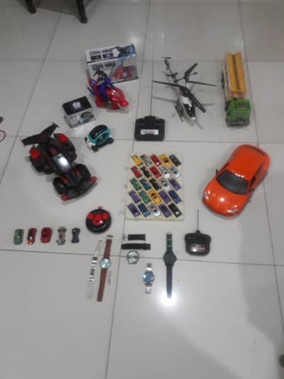 hotwheels car and matel air plane  and plastic toy car